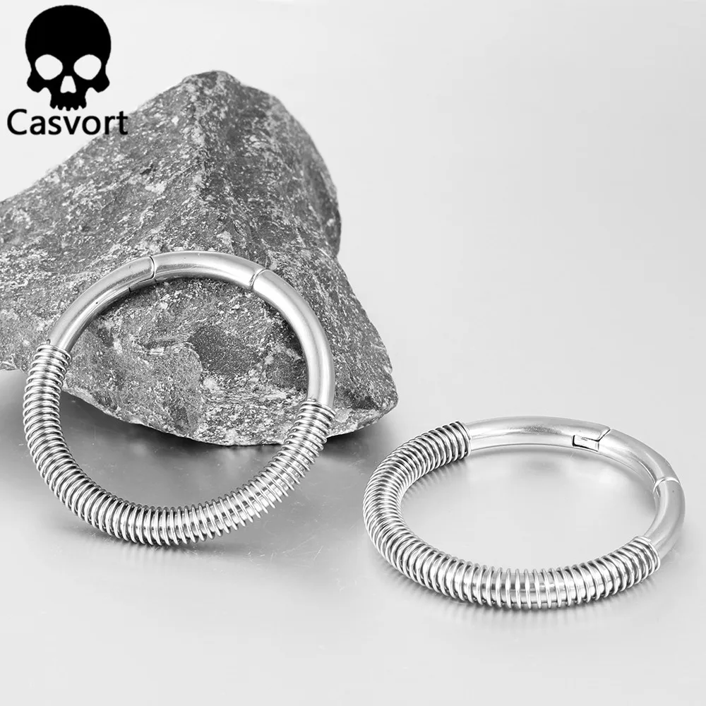 Casvort 2 Stück 4mm 6g Klassische Ohrgewichte mit Verschluss, Ohrhänger, Ohrplugs für Ohrläppchen, Edelstahl-Piercing-Körperschmuck – Detail 16