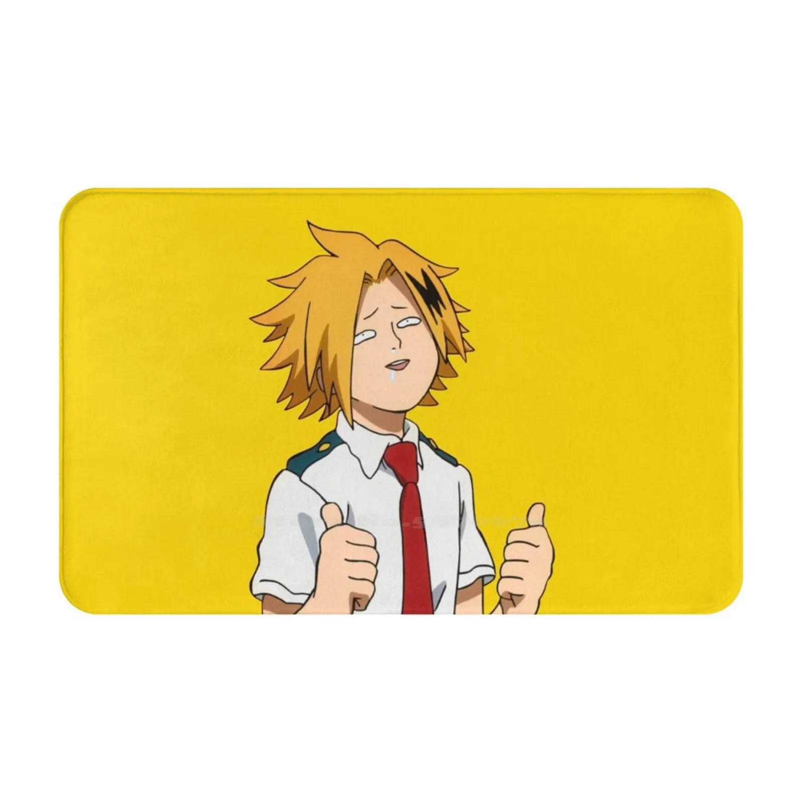 Denki Kaminari Soft Cushion Car Home Carpet Door Mat Bnha Boku No Hero Academia Mha Denki Kaminari Kaminari Denki Anime Chibi