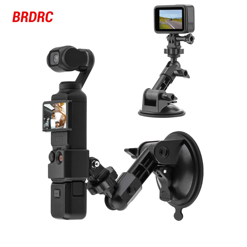 �y�Z�[�����zBRDRC �J�����ԍڗp�z�Ճ}�E���g �K���X���ԗ��t�����g�K���X�z���_�[ DJI Pocket 4 3/Action 6/GoPro/Insta360 X5/Ace Pro 2�Ή�