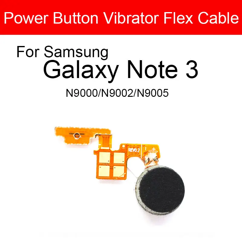 

Гибкий кабель питания с вибратором для Samsung Galaxy Note 3 III N9000 N9002 N9005 кнопка включения выключения управления боковой ключ гибкий кабель