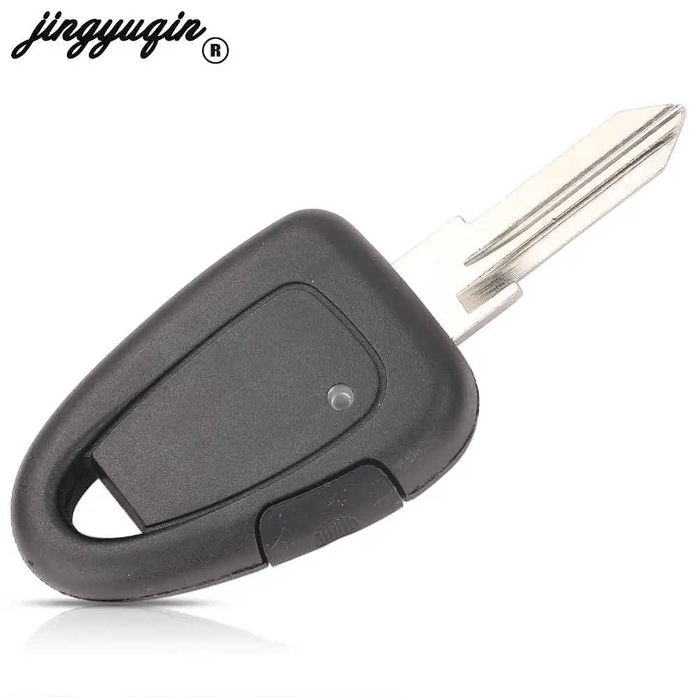 jingyuqin 1/No Button For Fiat Iveco Remote Car Key Shell Transponder Case FOB Uncut GT15R Blank Blade Replacement