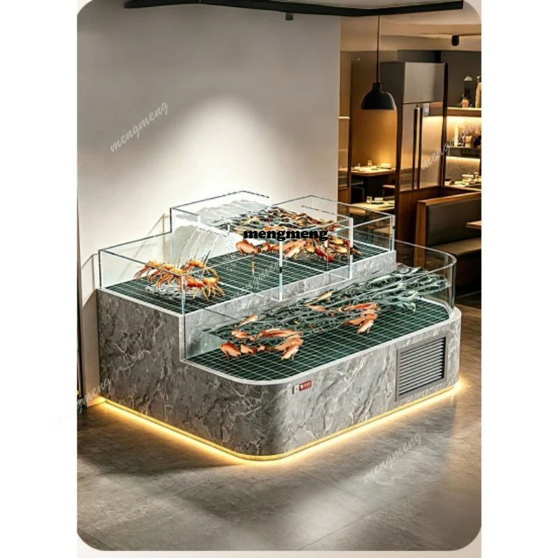 Hotel Mobile Seafood Fish Tank Hotel Fish Pool Arc Supermarket Fresh Store Fish Tank Customized