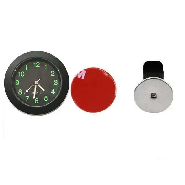 1 szt. Zegar samochodowy Luminous samochody wewnętrzne Stick-On Mini zegarek cyfrowy mechanika zegary kwarcowe Auto ozdoba akcesoria samochodowe