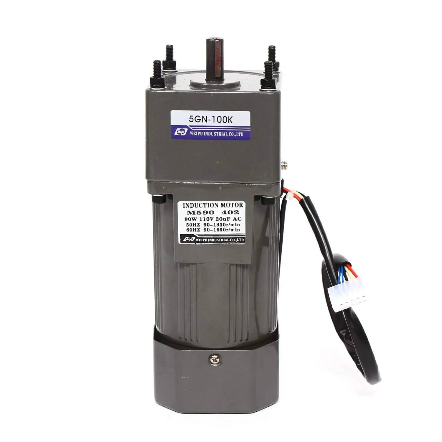 Imagem -05 - Controlador de Velocidade Elétrico do Motor da Engrenagem ca Assíncrona 220v 110v 90w com Regulador Monofásico 1:100 135 Rpm