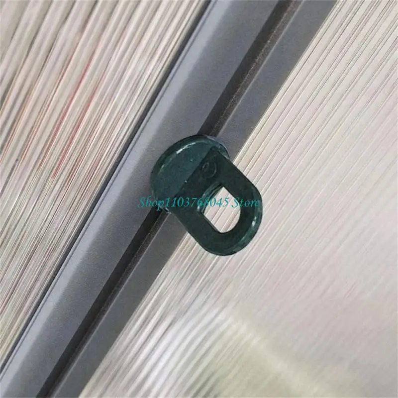 R53F 50Pcs Plastic Greenhouse Hanging Hook Plant Flower Hanger Rings Fastener Buckle Green Pot Hanger Garden Accessories