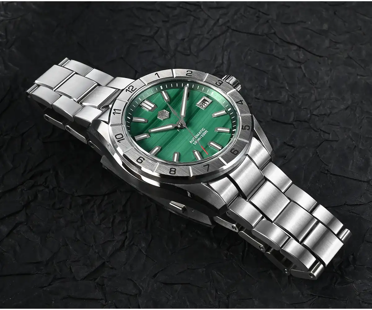 San Martin New 42mm Peacock Gemstone Dial NH35 Luxury Men Watch Automatic Mechanical Sapphire 100M Waterproof Luminous SN0130