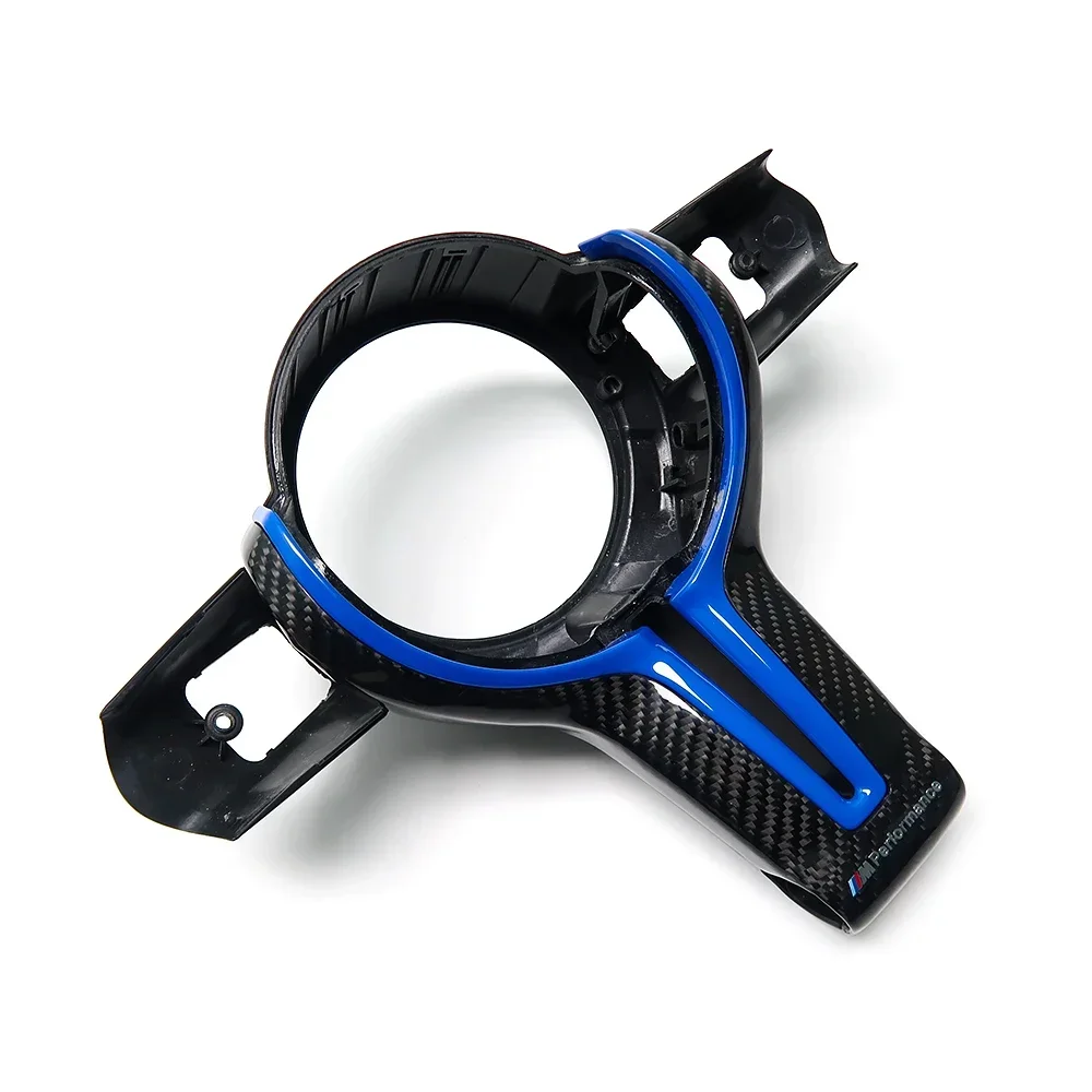 

Full New Suitable For BMW 1234 Series GTM2M3M4M5 Real Carbon Fiber Steering Wheel Thong Hollow Cover MP Modification