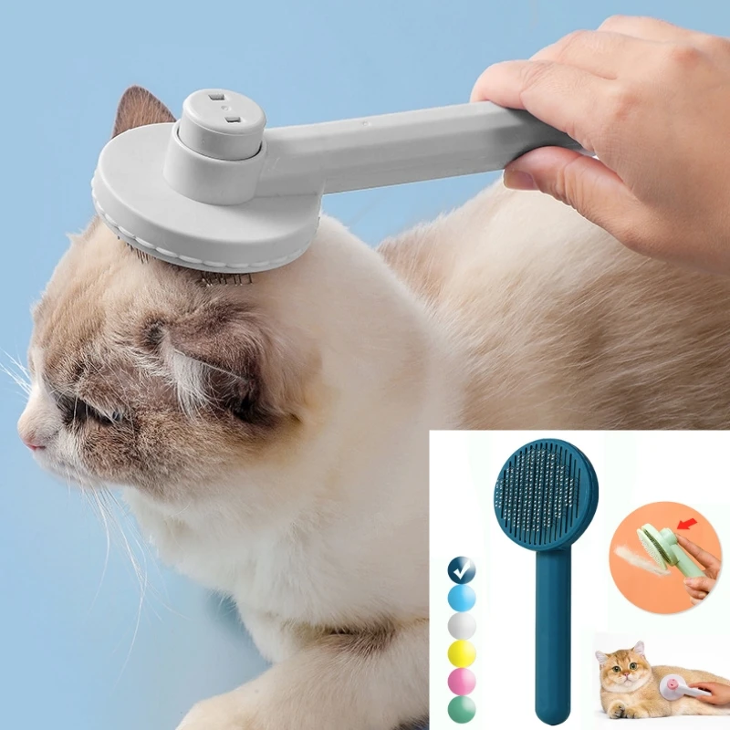 Cat Brush Remove Hairs Pet Cat Hair Pet Grooming Brush for Cats Remover Pets Hair Removal Comb Puppy Kitten Grooming Accessories