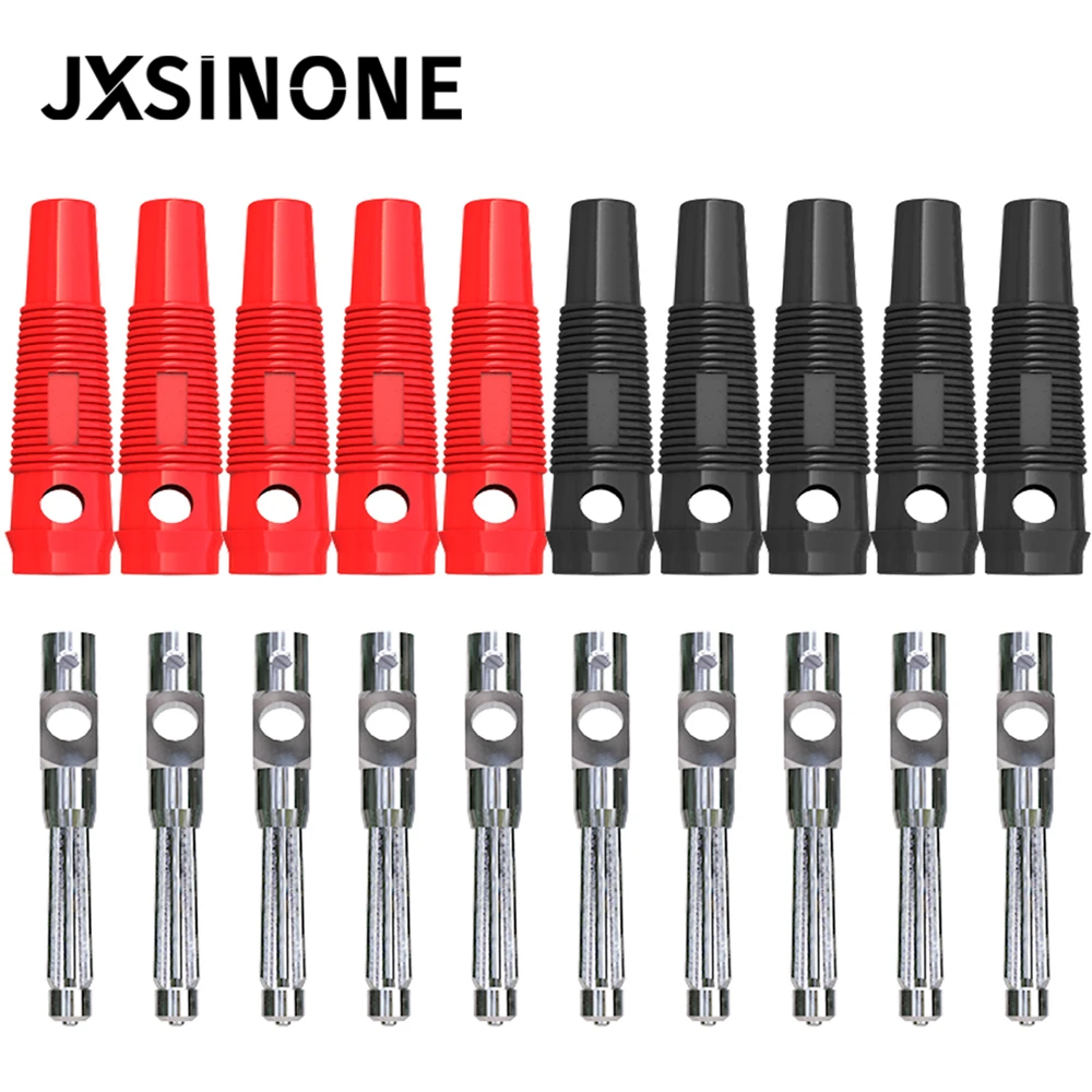 JXSINONE P3008 10 قطعة 4 مللي متر النحاس الموز التوصيل جاك ل مكبر للصوت اختبار مجسات موصل