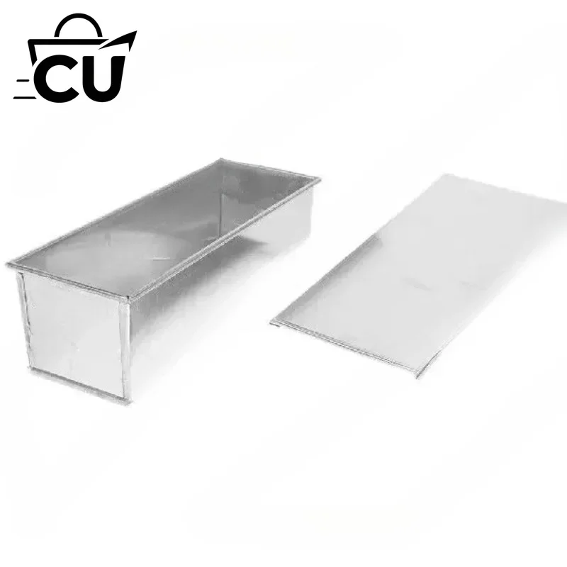 Toast Box Stainless Steel Bread Loaf Pan Household Baking Mold With Lid Aluminum Alloy Reusable Loaf Container For Whole