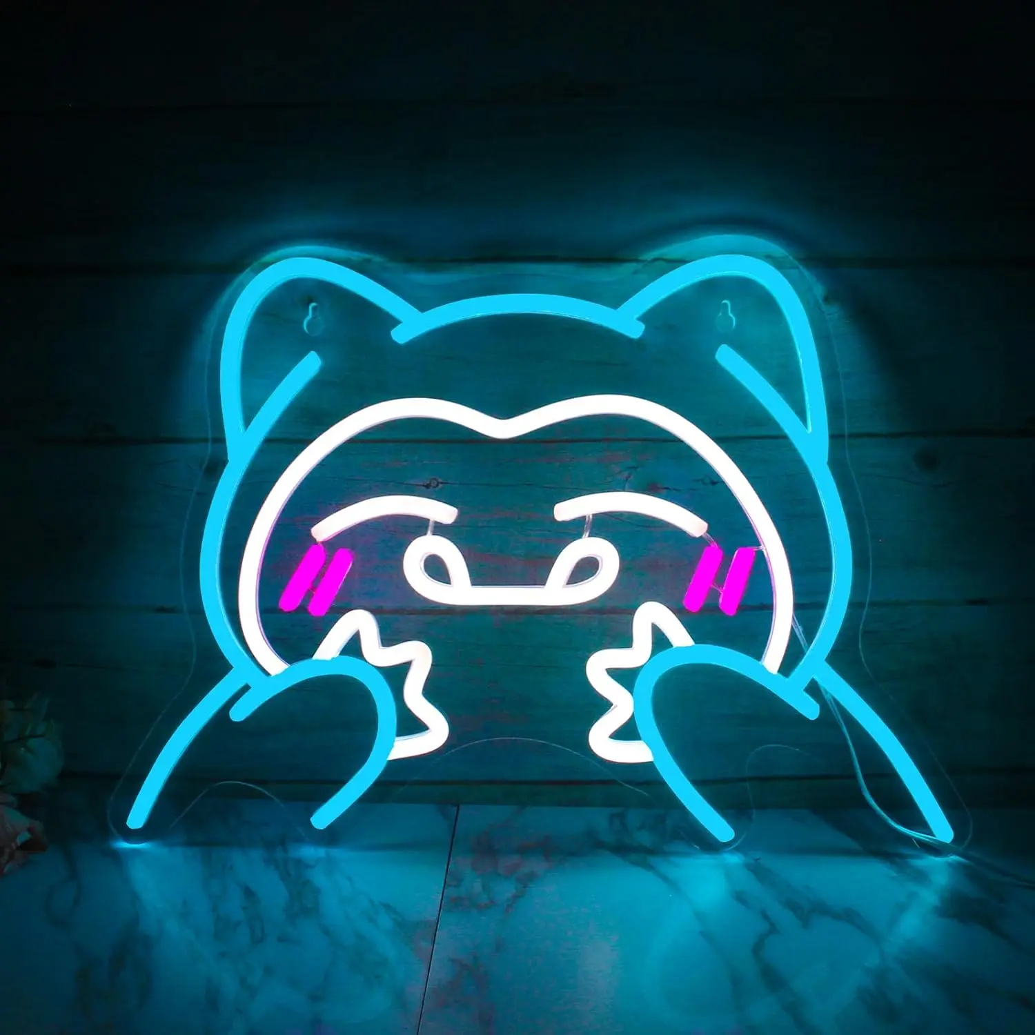 

Smiley Bear Neon Signs LED Neon Light Sign Light Up Neon Signs Wall Decor for Bedroom Home Bar Man Cave Bar Decor Store Club