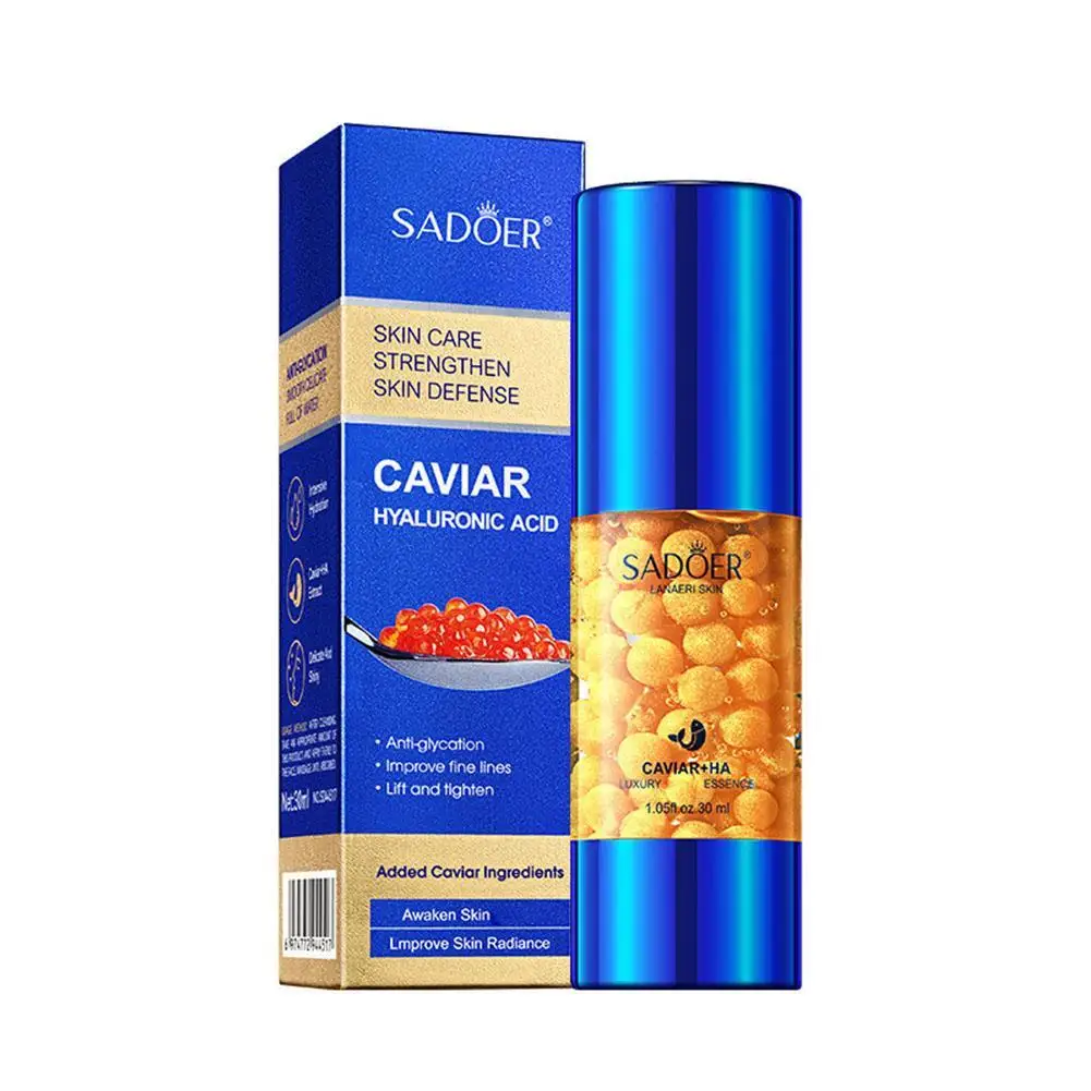 

Caviar Hyaluronic Acid Face Serum Moisturizing Brightening Hydrating Firming Facial Essence Lotion Face Skin Care