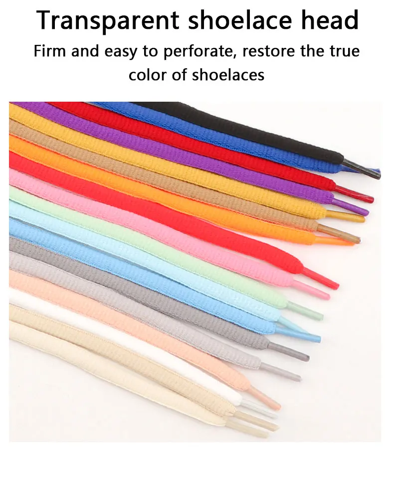 1 Pair Semicircle 9mm Bold Shoelaces High-top Low-top Sneakers Shoe Laces Sports Shoes High-quality Shoelace 18 Colors