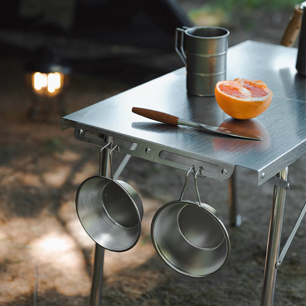 

Портативный складной походный стол для пикника на открытом воздухе, барбекю, пешего туризма, путешествий, мероприятий со стабильной опорой и компактной сумкой для хранения