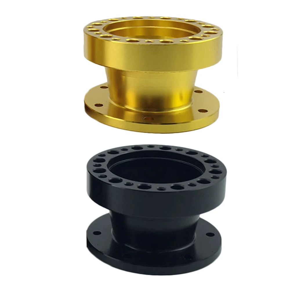 Universal Steering Wheel Hub Spacers 83mm 57mm 51mm Steering Wheel Hub Boss Kit Adapter Spacers Black/Gold Aluminum Auto Parts