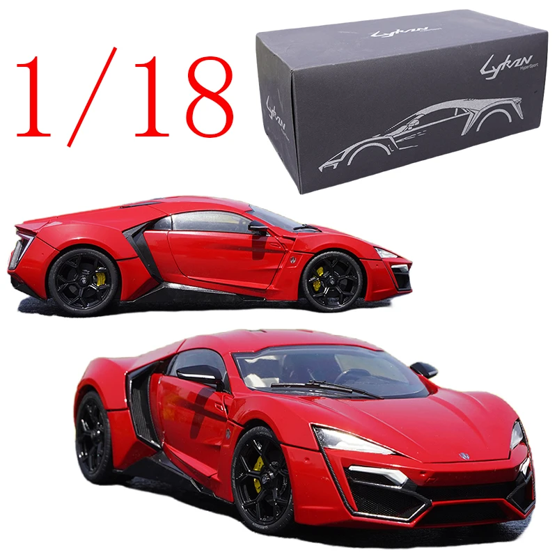 

Литые под давлением модели автомобилей из сплава Lykan в масштабе 1/18, Lykan AUTOCRAFT Play с подарком, оригинальная коробка игрушечных машин