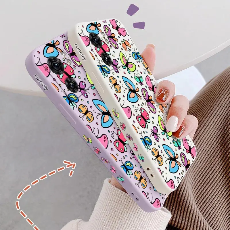 EDGE40 Charm Butterfly Silicone Phone Case For Motorola Moto EDGE 30 40 20 40Neo EDGEPLUS E13 E20 E22i E7Plus E32 E6S E22 Cover image 4