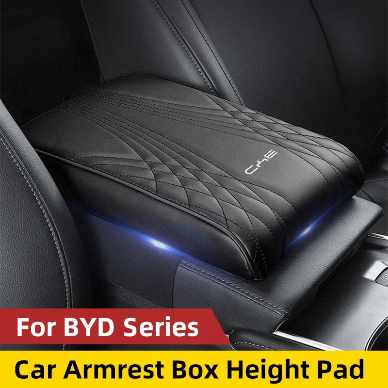 Car Armrest Box Height Pad Leather Memory Foam Height Pad For BYD Seagyll V2l Dolphin mini Atto3 F3 E6 G3 I3 Ea1 Dmi Auto Center