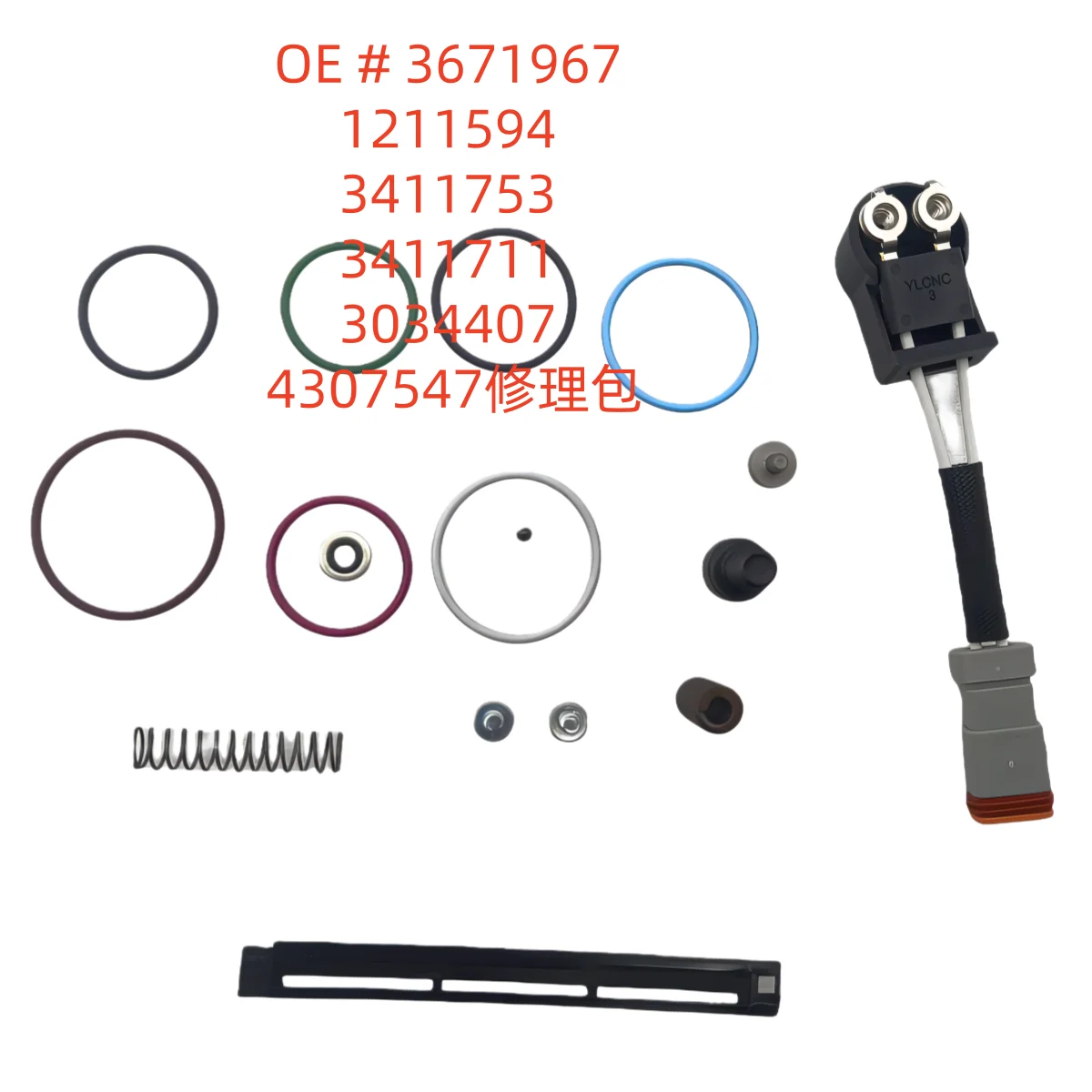 

high quality Diesel Fuel Injector Repair Kit 3671967 1211594 3411753 3411711 3034407 4307547 for Cummins M11 N14 Injector Wire
