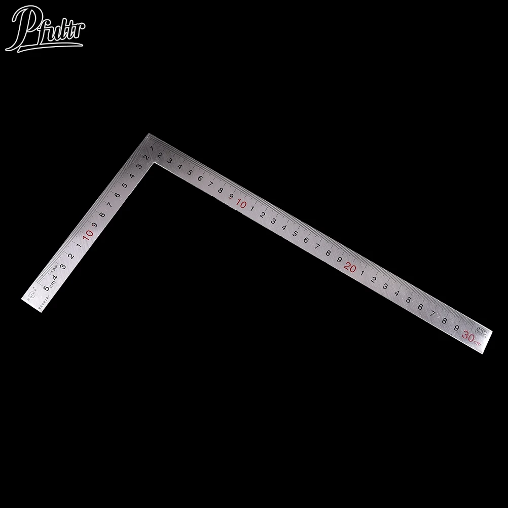 1Pcs High Quality 15x30cm Stainless Steel 90 Degree Angle Metric Try Mitre Square Ruler Scale