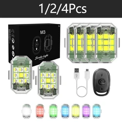 Wireless Remote Control LED Strobe Light for Motorcycle Car Bike Scooter Anti-collision Warning Lamp Flash Indicator Waterproof