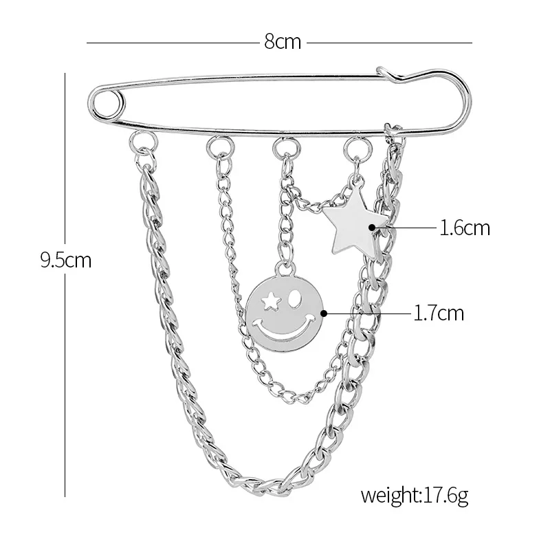 مشبك ربطة عنق عصري على طراز هاراجوكو إكسسوارات ربطة عنق عصرية على طراز الهيب هوب #6