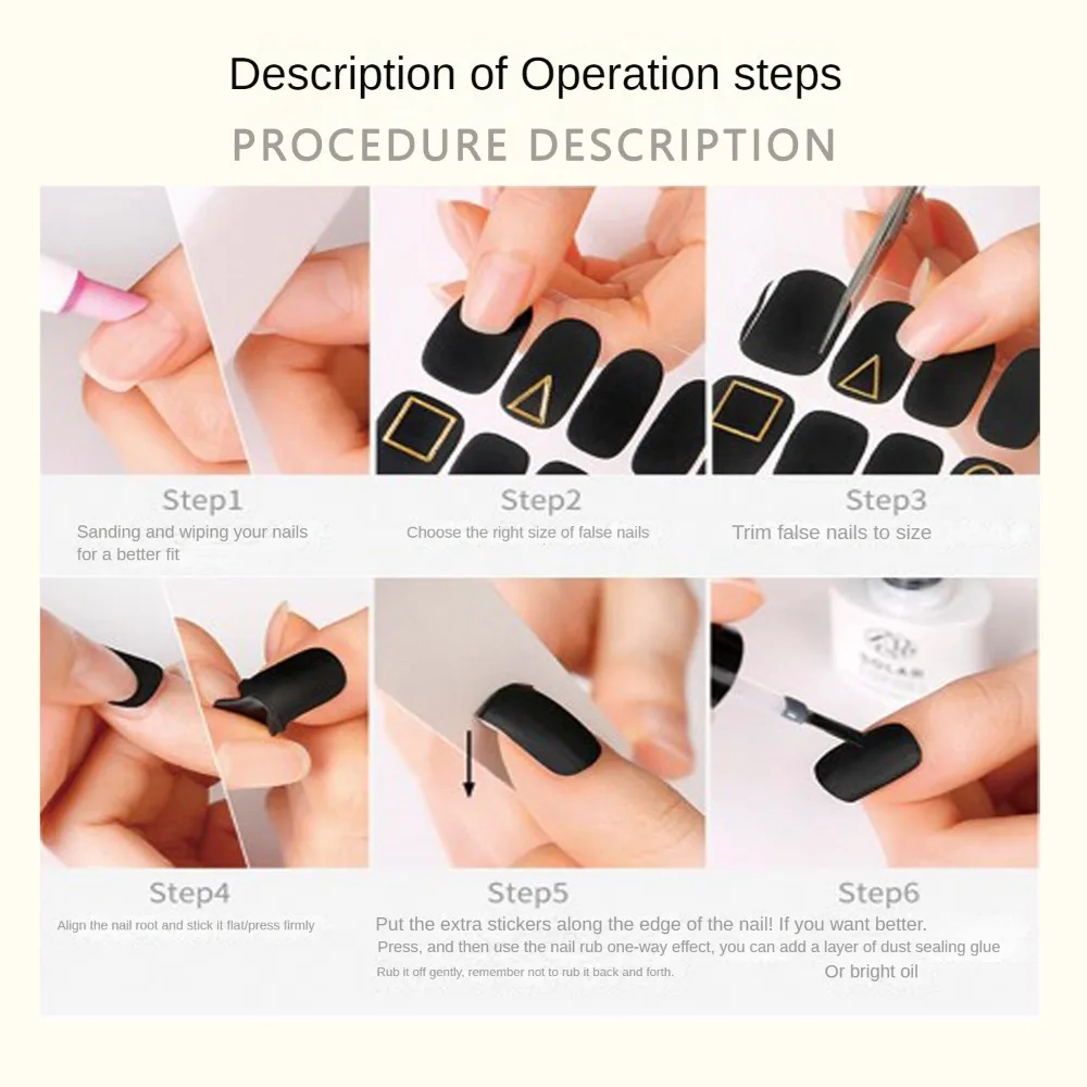 Semi-cured Gel Nail Stickers Solid Color Nail Semi-baked Tips Full Paste Nail Decals UV Lamp Need