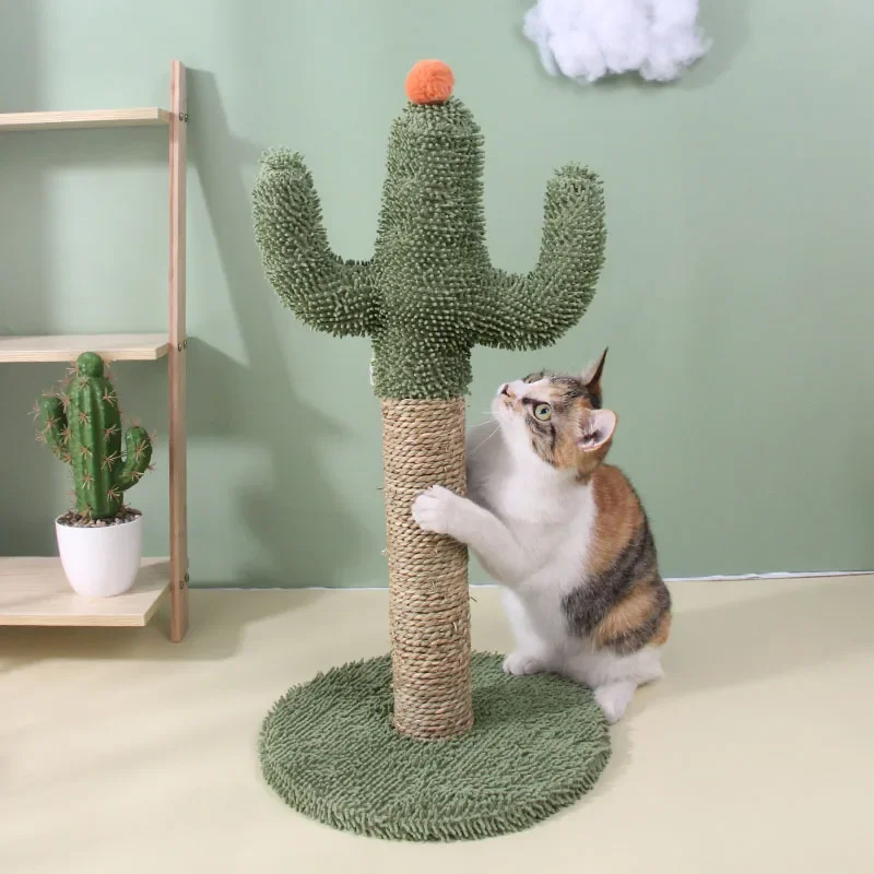 Cat Climbing Frame Cat Claw Board Toy Cactus Floor-standing Integrated Wear-resistant Bracket Indoor Boredom-relieving Pet Toy