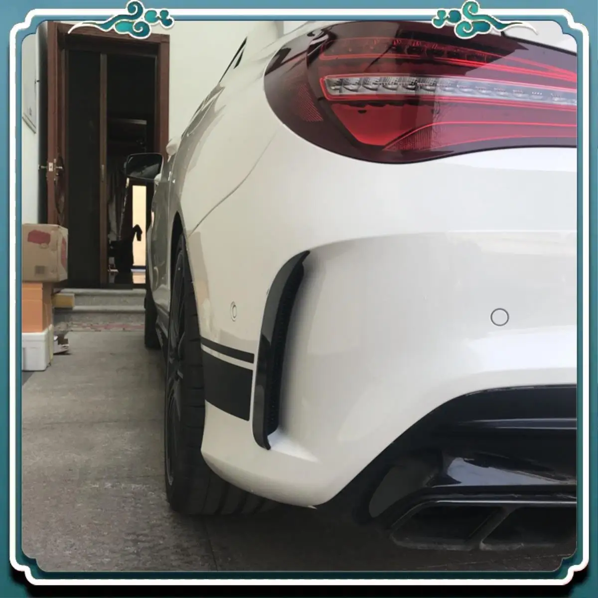 

Premium Rear Bumper Surrounds Air Outlet Tail Wind Knife Modified Exterior For-Mercedes-BENZ CLA Sport 2014-2019
