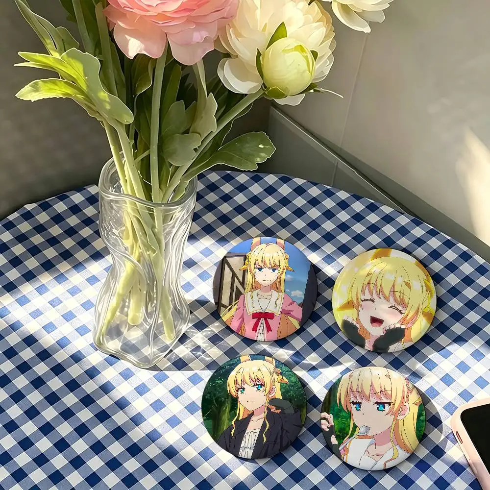 1pc Hinata Tachibana Anime Characters Cartoon Style Badge Brooches On Backpack Decoration Round Enamel Pins For Accessorys