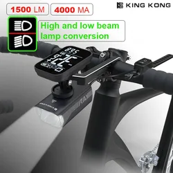 1500lm farol de bicicleta feixe alto led invertido lâmpada antirreflexo carregamento usb luz da bicicleta fron garmin suporte ciclo lanterna lig