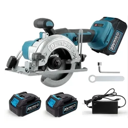 125mm Brushless Circular Saw  Cordless Electric Saw Adjustable Wood Cuttiing Machine Handheld Woodworking Saw for Makita Battery