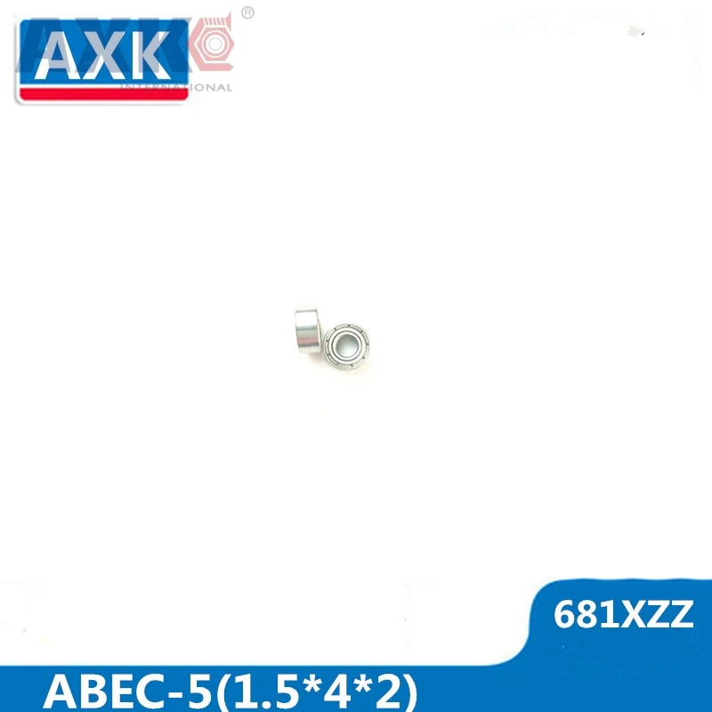 AXK 681XZZ  ABEC-5 (100 PCS)   L-415ZZ  1.5X4X2mm  Miniature Ball Bearings W68/1.5ZZ