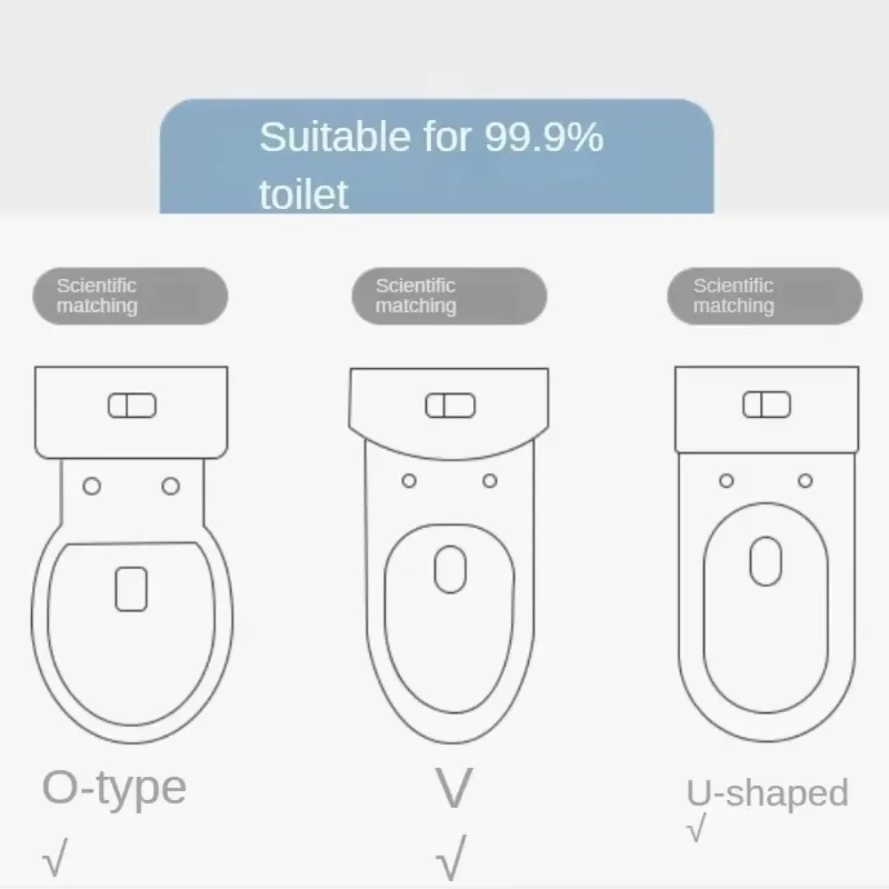 Easy Install Thickened Toilet Seat Cover Mat Washable with Handle Toilet Mat Warm Soft Toilet Pad Cushion Bathroom