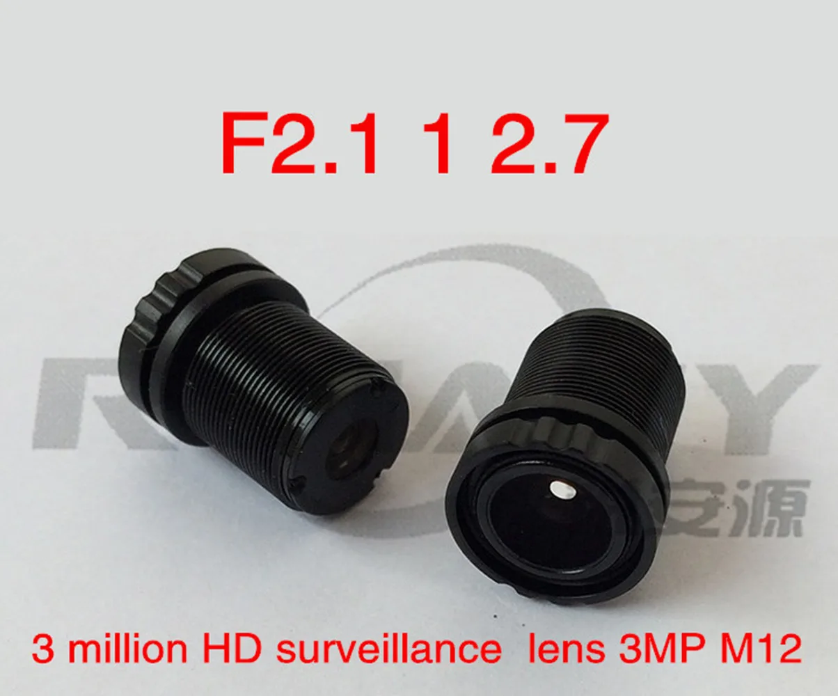 Lens 3 Million HD 3MP M12 Smart Network Surveillance Camera Accessory F2.1 1 2.7