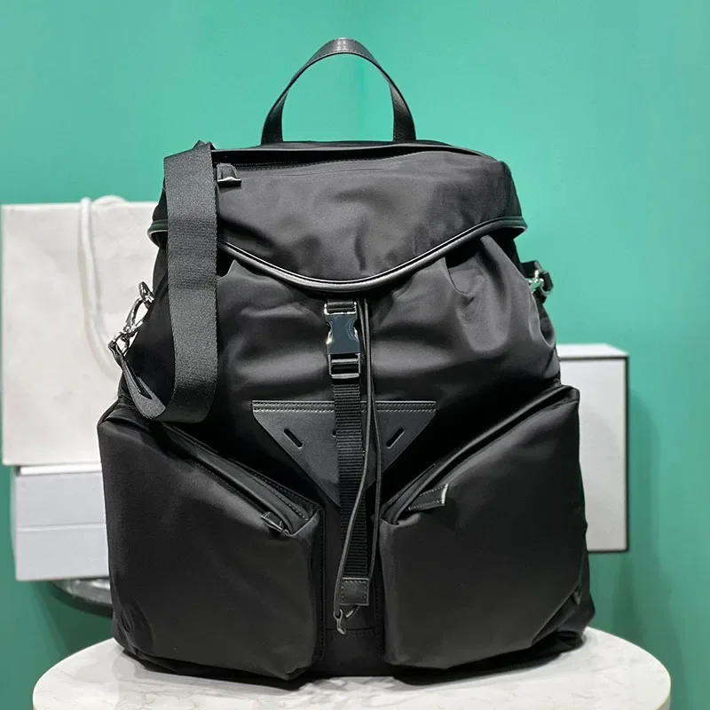 New nylon backpack parachute flip backpack computer multi-function schoolbag large capacity travel mountaineering bag men