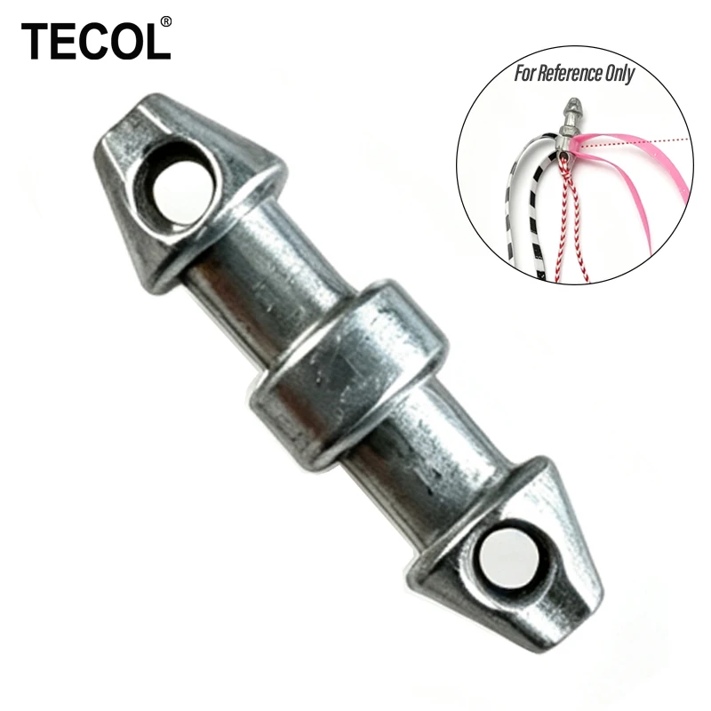 TECOL Zinc Alloy Slot Hodler Double Slot Clip Connector DIY Tenya Tairaba Lure Rig Fishing Tie Accessory