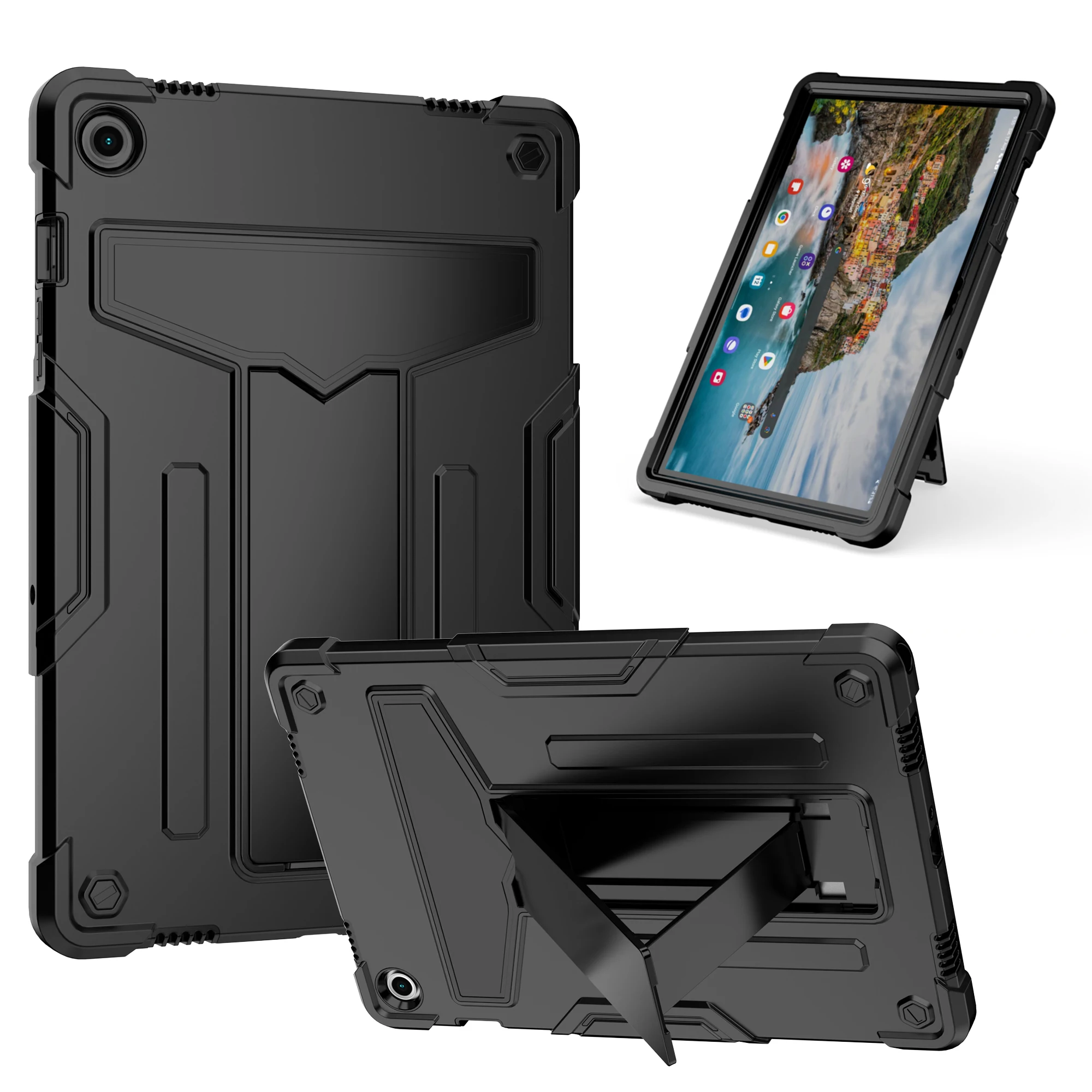 

Heavy Duty Rugged Armor Silicone Case For Samsung Galaxy Tab A9 Plus X210 11 inch A9 8.7 inch SM-X110 2023 Shockproof Cover