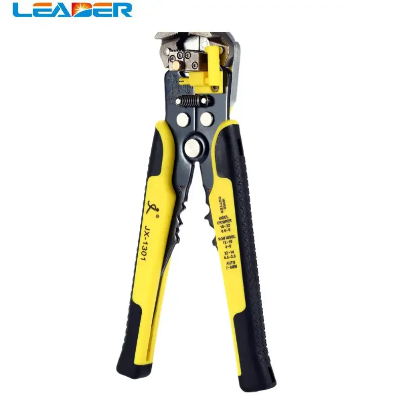 LEADER Automatic Wire Stripper, Strips 10-22 AWG Wire with Spring Loaded Handles, Comfortable Grip Annd Adjustable Wire Stop