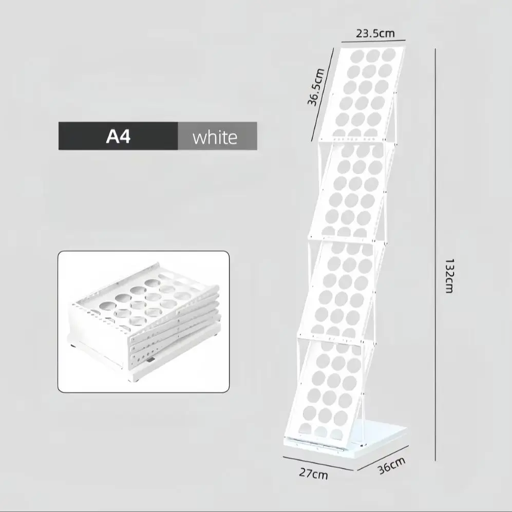 A4 Magazine Brochure Catalogue Literature Poster Page Holder Tray Folding Holder Display Rack In Booth Exhibition Shop Display