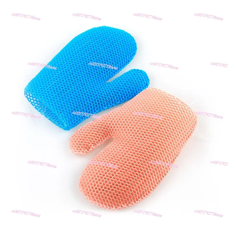 

Outdoor TPU Honeycomb Cleaning Bath Gloves, Exfoliating Bath, Bath Rubbing, Back Towel, Makeup Remover Finger Cover