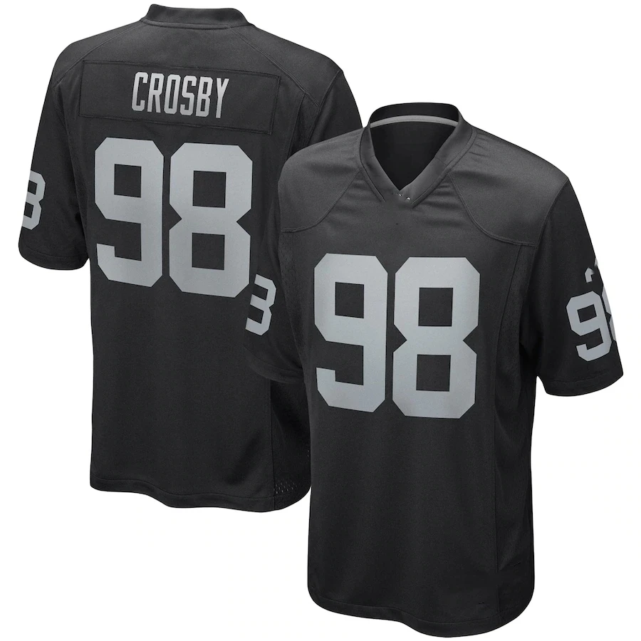 

Wholesale Stitched Las Vegas Football Jerseys Men Women Youth Crosby Bowers Adams Football Shirts