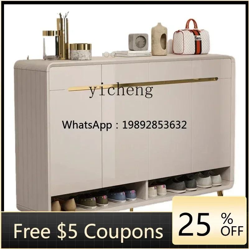 LYY shoe cabinet household door porch cabinet porch cabinet household seat integrated explosion