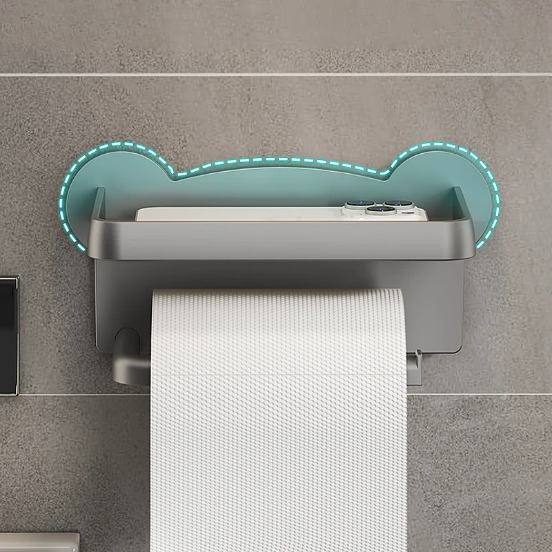 Bathroom Paper Towel Holder Without Punching Paper Towel Holder Storage