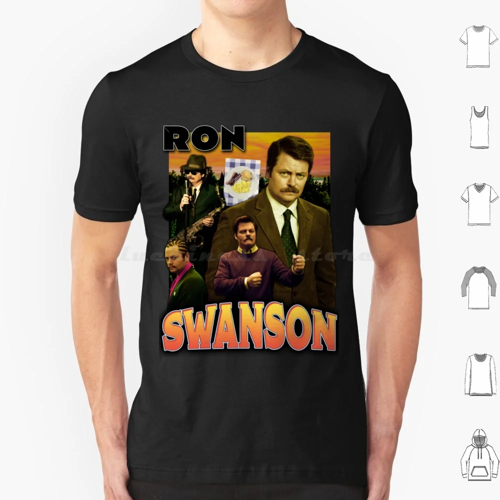 Vintage Ron Swanson T Shirt Cotton Men Women DIY Print Parks And Recreation Parks And Rec Leslie Knope Ron Swanson Parks Ben