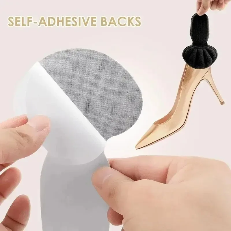 สติกเกอร์ส้นรองเท้าผ้าใบ Heel Protection Feet Pads บรรเทาอาการปวดลดขนาดรองเท้าลื่น Insoles T-Shaped Foot Care Pad รองเท้าส้นสูง