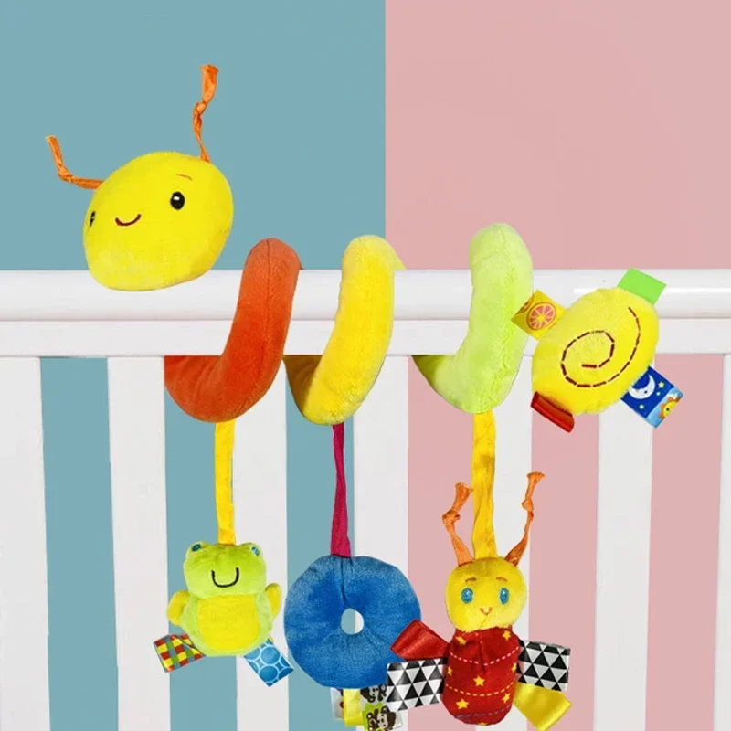 Cute Activity Musical Spiral Crib Stroller Car Seat Travel Hanging Toys Baby Boys Girls Rattles Toy Bed Stroller Toy погремушки