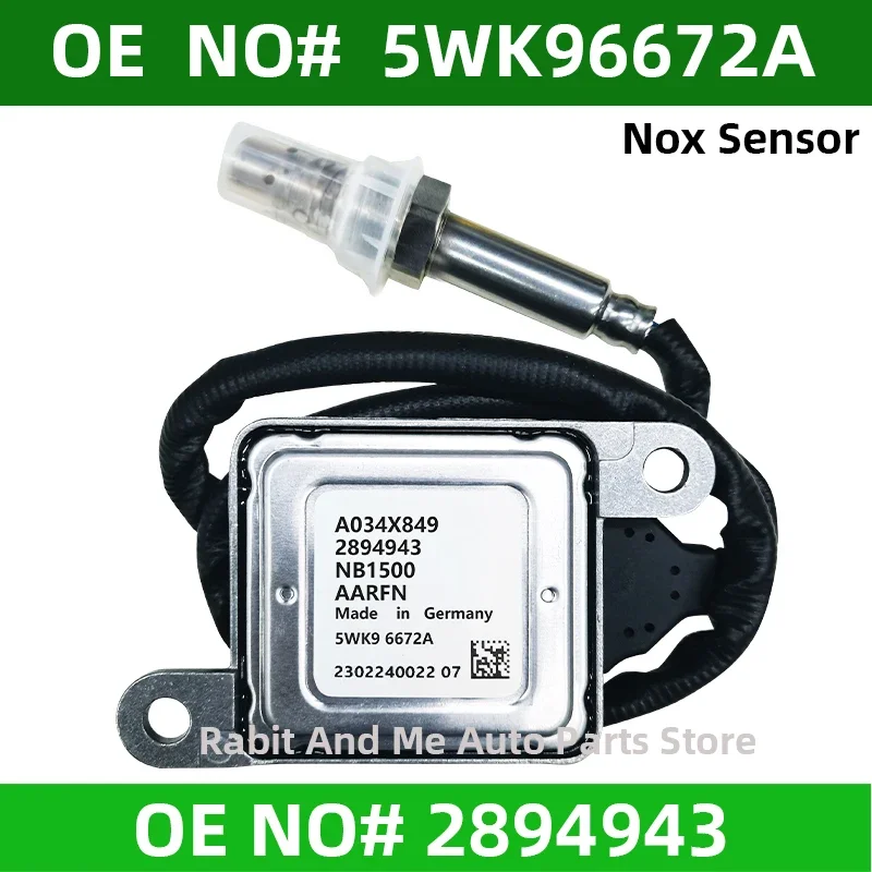 

5wk9 6672a 2894943 2871974 4984912 C2894943 A034x849 5wk96672a Original New Nitrogen Oxygen NOx Sensor for Cummins for VOLVO