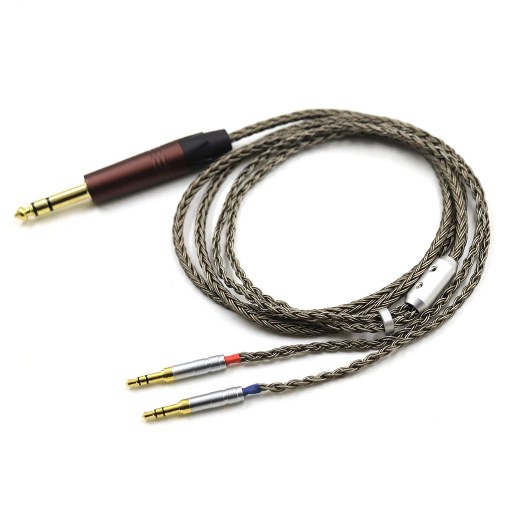 

Gun-Color 16core High-end Silver Plated Headphone Upgrade Cable for Beyerdynamic T1 T5p Sundara Aventho Focal Elegia