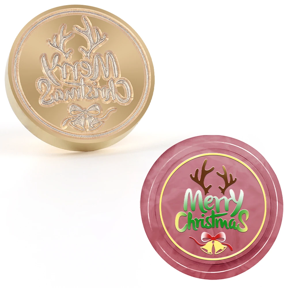 Christmas collection of removable brass wax stamp for decorating Christmas envelopes,Christmas party invitations,Christmas gifts